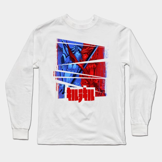 Satsuki vs Ryuko Long Sleeve T-Shirt by AlexRoivas